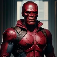 Avatar AI Tengkorak Merah Tua