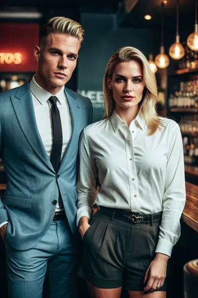 Лия и Энди Нельсон фон