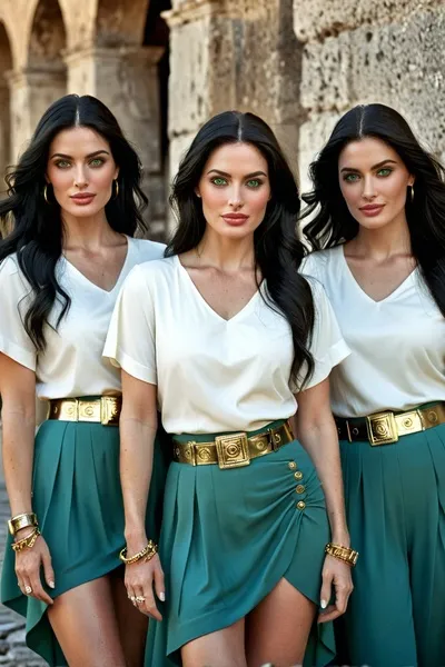 Gina, Tia und Mina Hintergrund