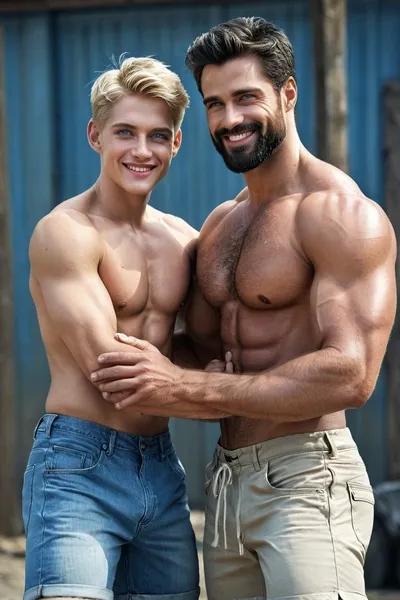 Marco ir jo sūnus Leo fone