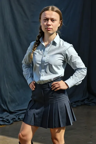 Greta Thunberg pozadí