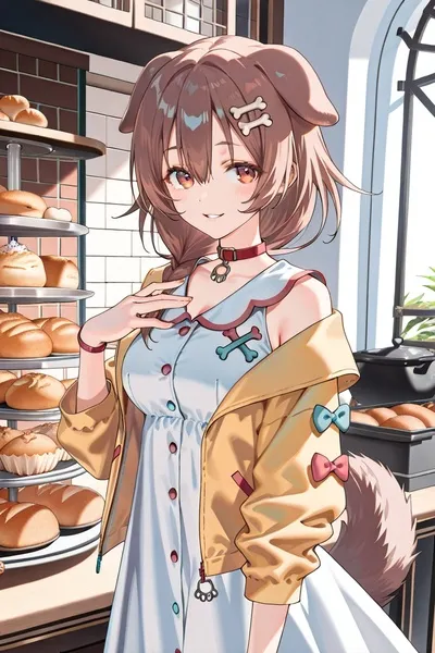 Inugami Korone pozadí