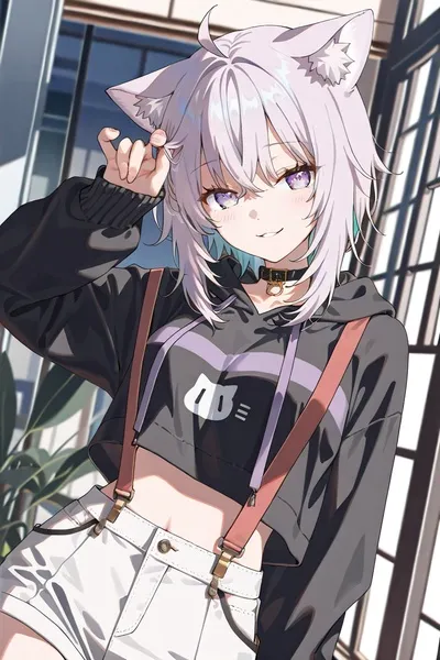 Nekomata Okayu pozadí