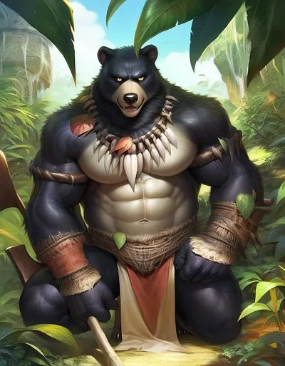 Rha’kun Kamenný Medvěd pozadí