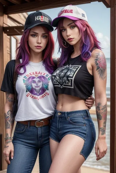 Kayla a Laura pozadí