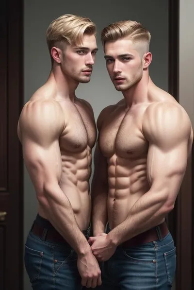 พื้นหลัง Adam and Aaron grey