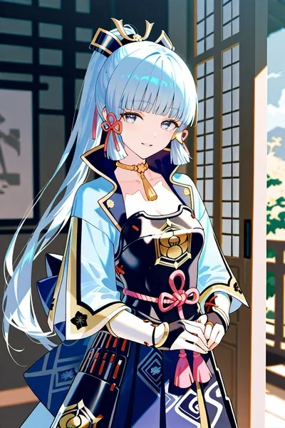 Kamisato Ayaka fundal