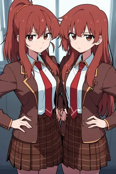 Ako e Riko Suminoe sfondo