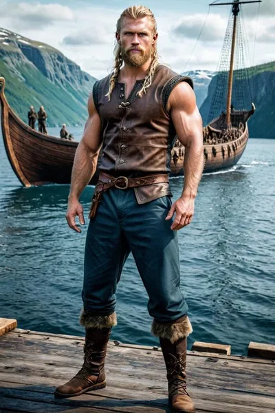 Erik Bradatý pozadí