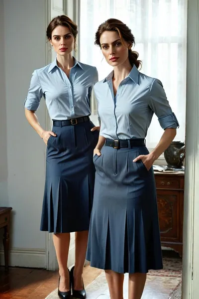 Sara and Hana steel background