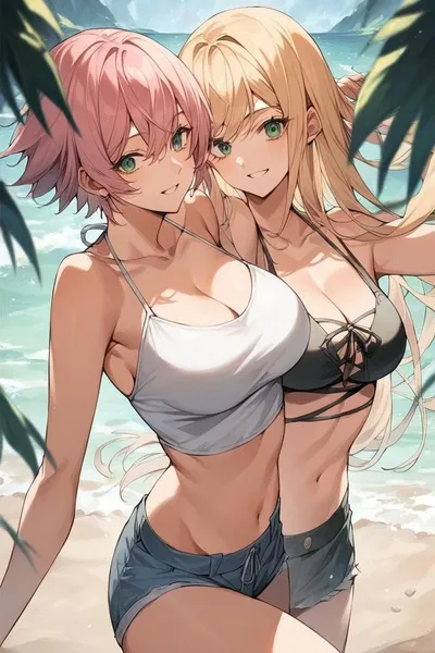 Nao a Mitsugu pozadí