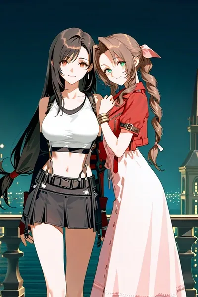Aerith & Tifa bakgrund