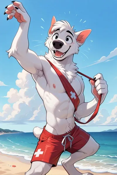 Milo PlážováTlapka pozadí