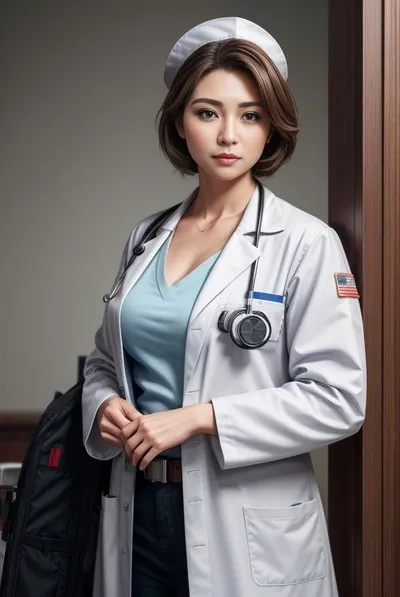 Veiny nurse الخلفية