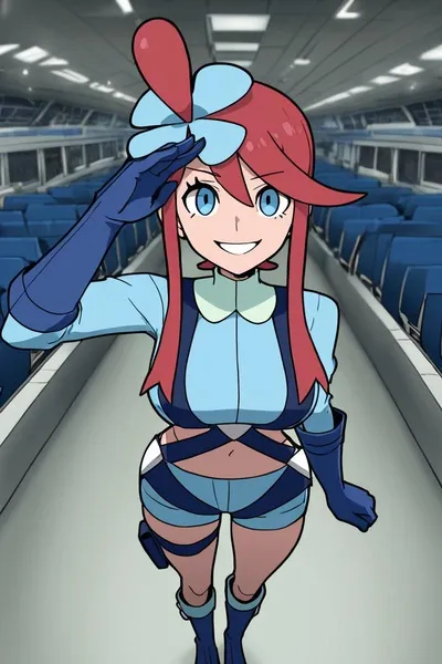 Skyla (Pokémon) pozadina